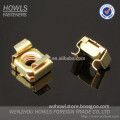 High quality M3,M4,M5,M6,M8,M10,M12 yellow zinc plated carbon steel cage nut